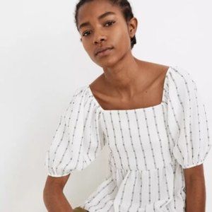 Madewell Puff-Sleeve Empire Top